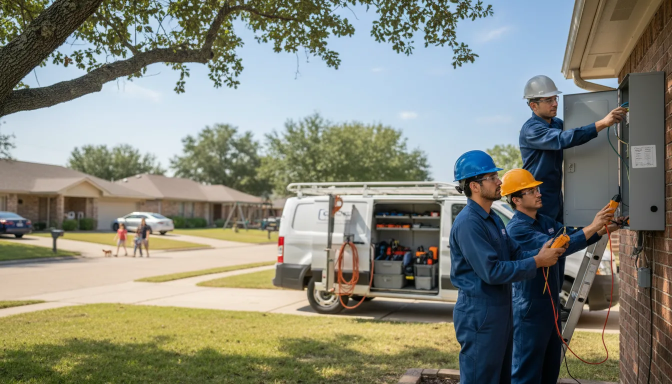 Certified electrician providing emergency electrical services in Hopkinton, IA